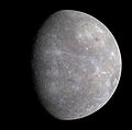 Mercury in true color (from MESSENGER, 2008)
